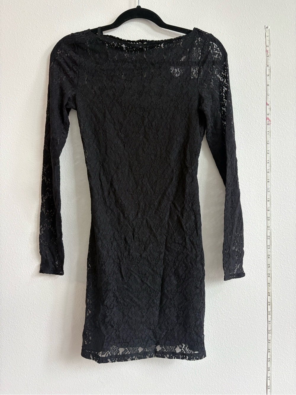 A&F NWT Small Black Lace Long Sleeve Bodycon Dress